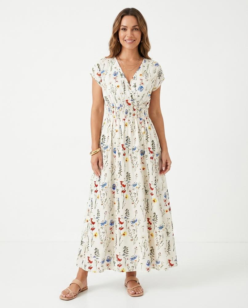 Nord Wear - Yotar | Floral V-Neck Maxi Dress Women