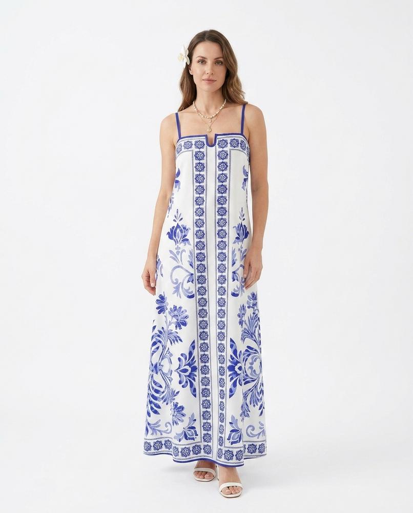 Nord Wear - Novas | Patterned Sleeveless Maxi Dress Women