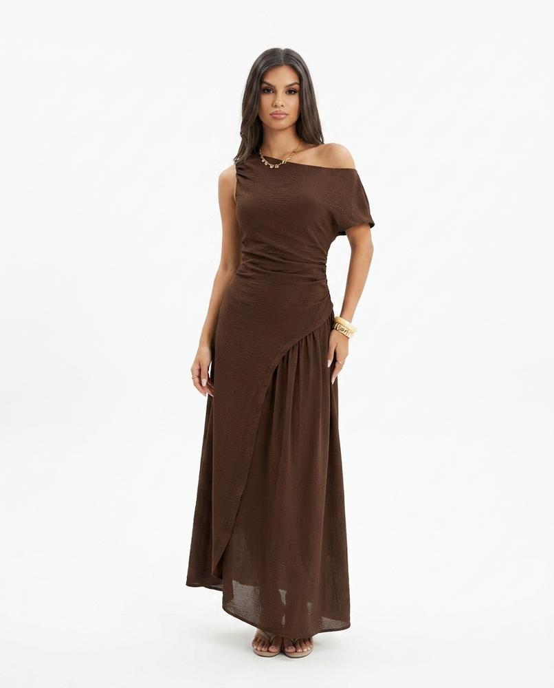 Nord Wear - Ellev | Asymmetrical Textured Maxi Dress Women