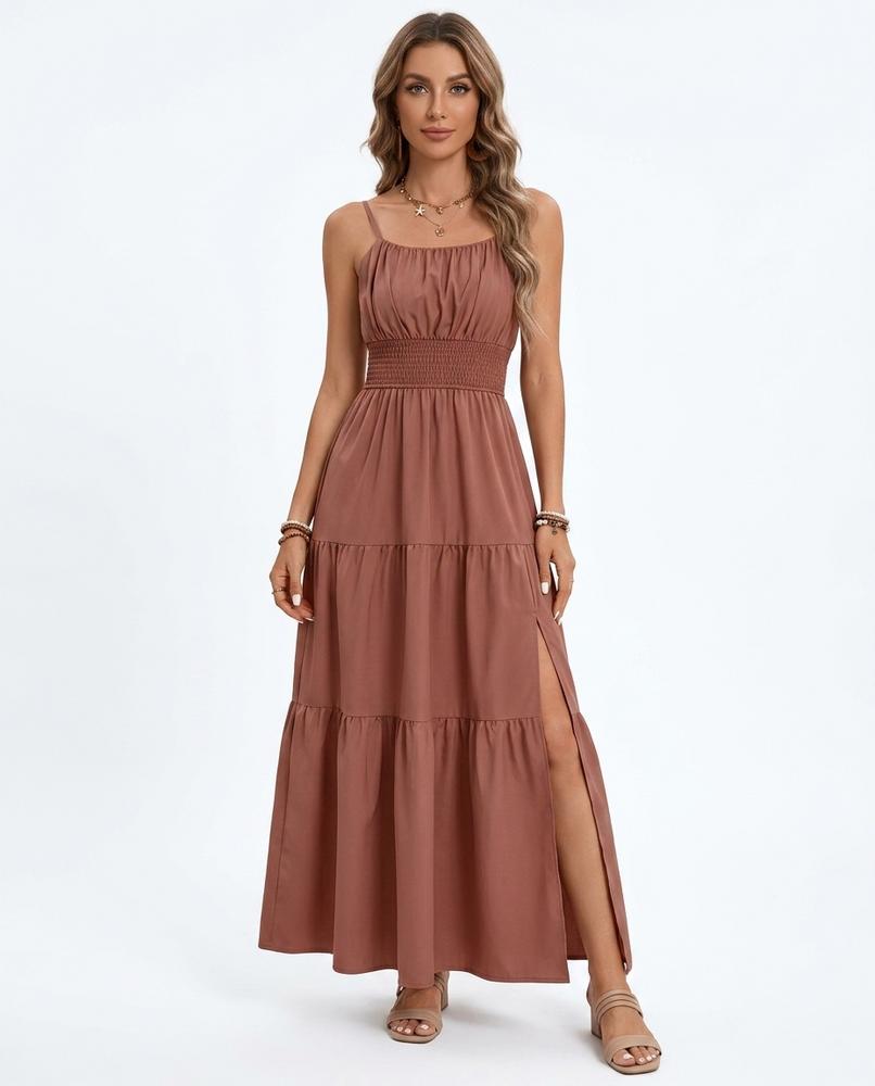 Nord Wear - Riren | Smocked Tiered Maxi Dress Women