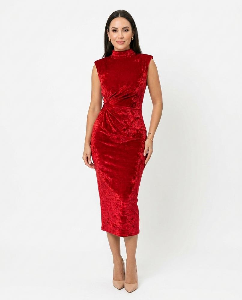 Nord Wear - Comor | Ruched Sleeveless Midi Dress Women