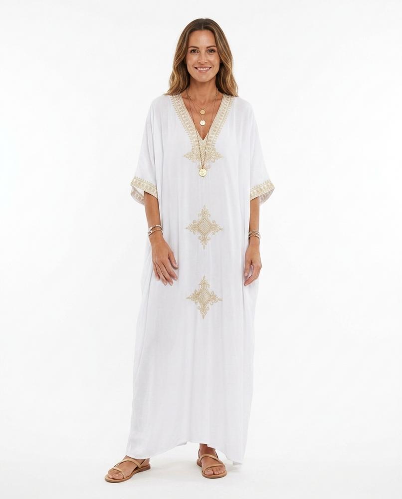 Nord Wear - Raven | Embroidered Loose-Fit Maxi Dress Women