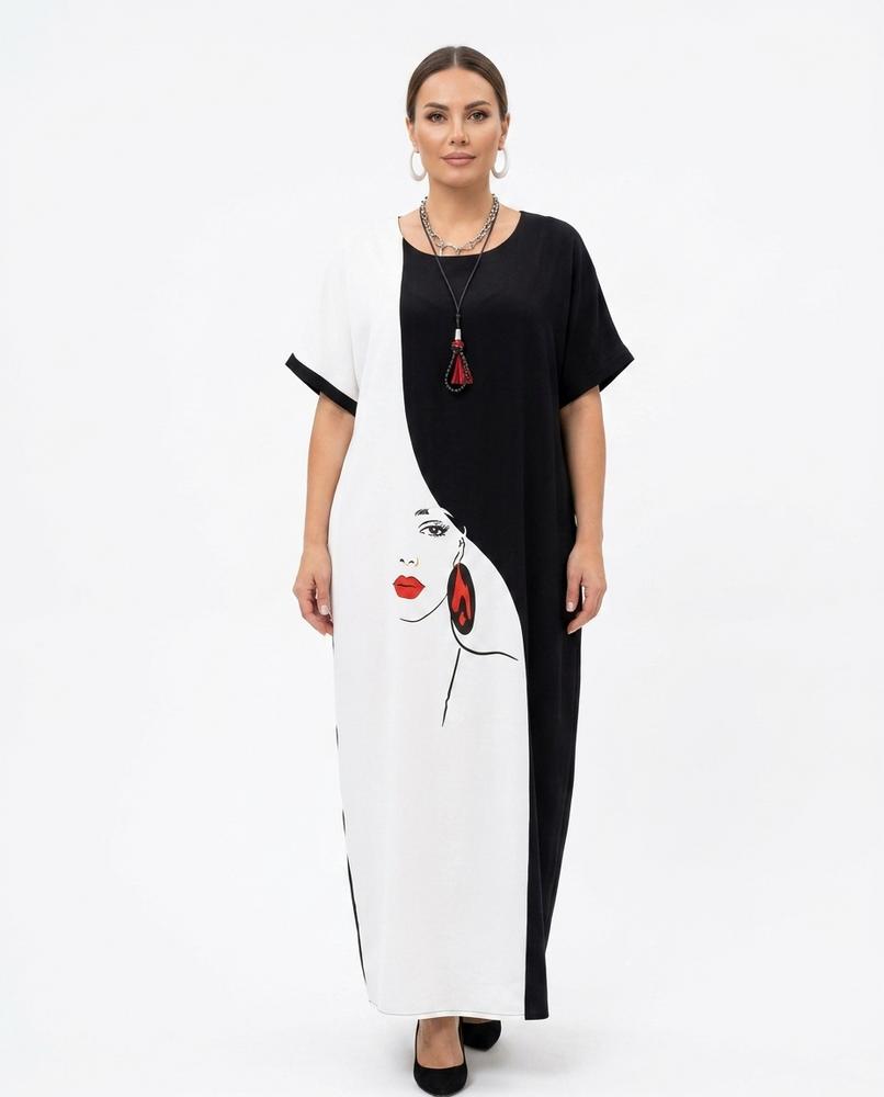 Nord Wear - Arsil | Color-Blocked Graphic Maxi Dress Women