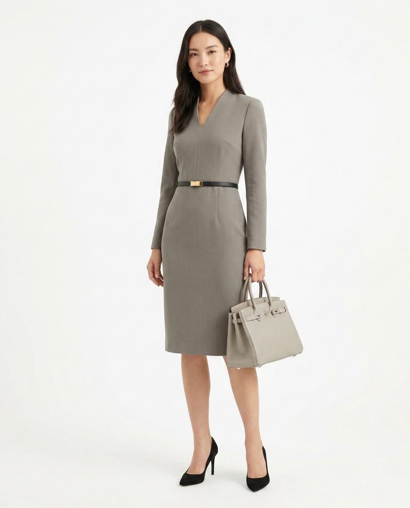 Nord Wear - Cahal | Belted V-Neck Dress Women