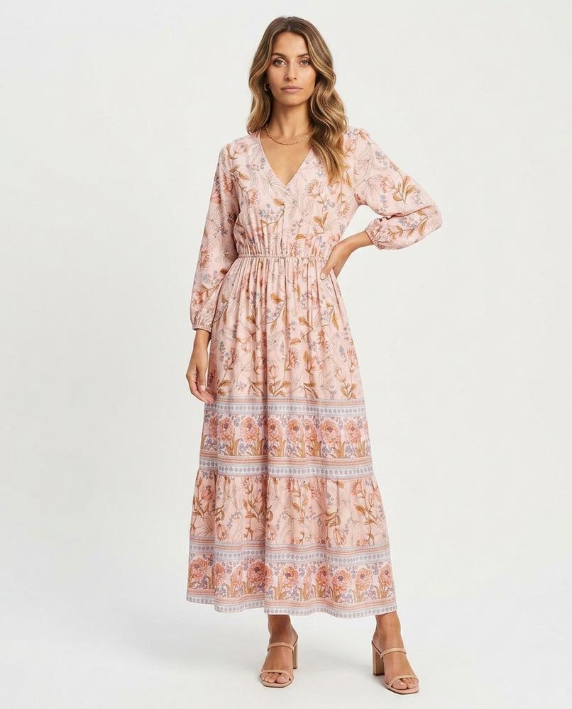 Nord Wear - Nenor | Floral Tiered Maxi Dress Women