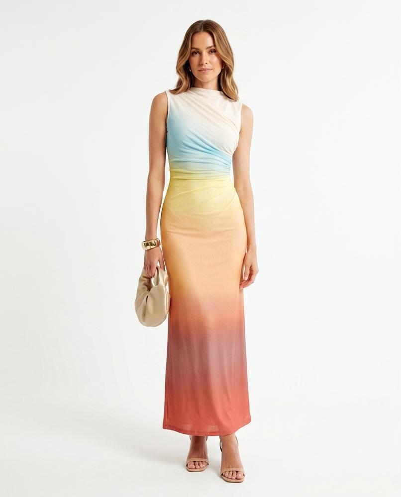 Nord Wear - Zamin | Ombré Ruched Maxi Dress Women