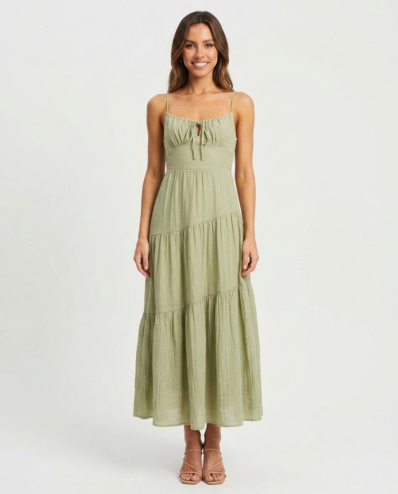 Nord Wear - Maven | Tiered Tie-Front Midi Dress Women