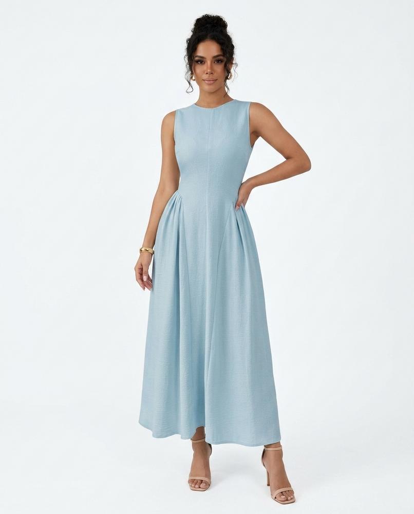 Nord Wear - Damel | Sleeveless Pleated Midi Dress Women