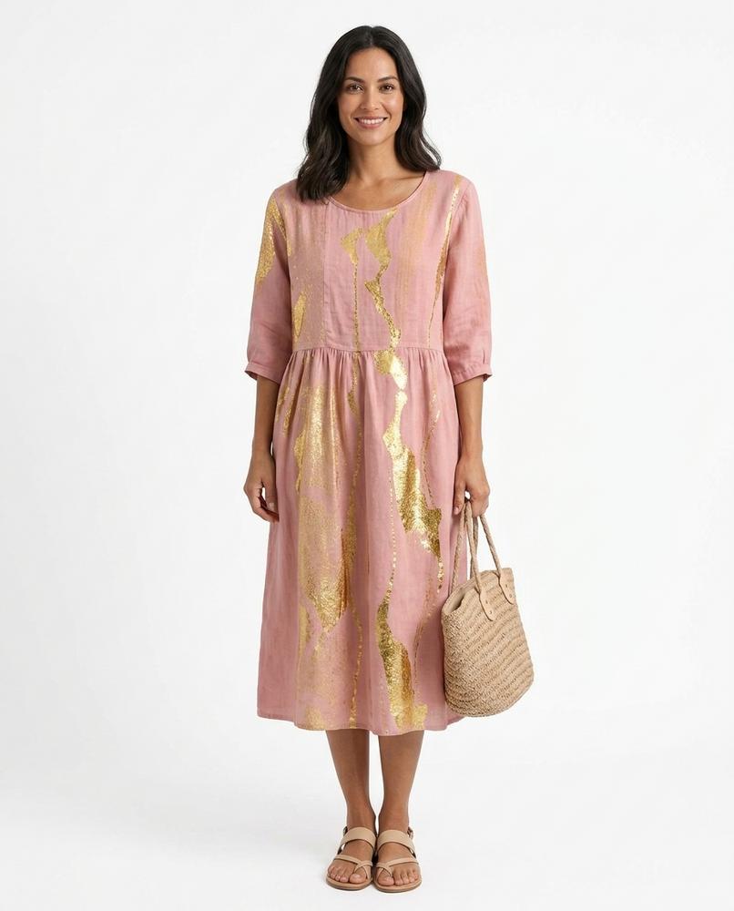 Nord Wear - Senav | Foil-Printed Relaxed-Fit Dress Women