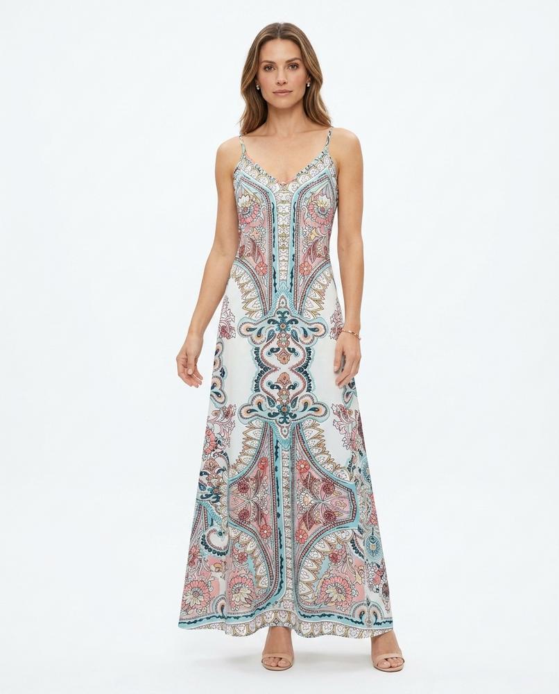 Nord Wear - Valan | Paisley Sleeveless Maxi Dress Women