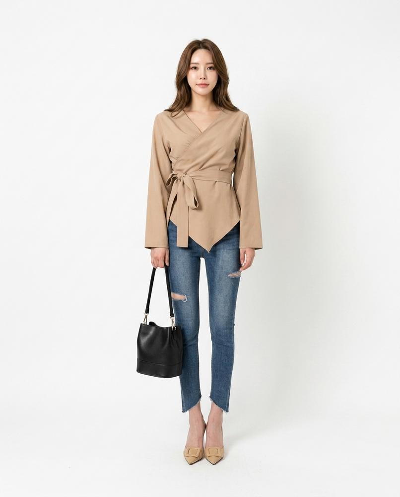 Nord Wear - Rasel | Wrap-Front Tie-Waist Blouse Women