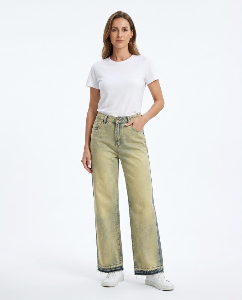 Nord Wear - Losil | Wide-Leg Acid-Wash Pants Unisex