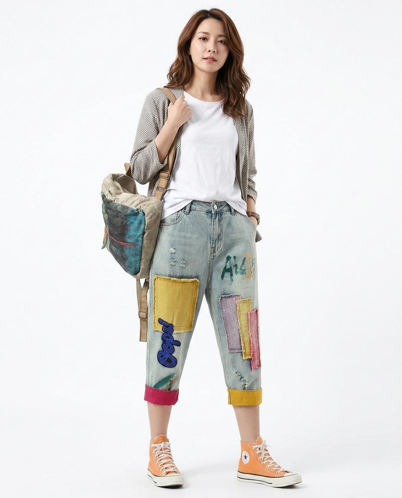 Nord Wear - Tadan | Patchwork Cropped Pants Women