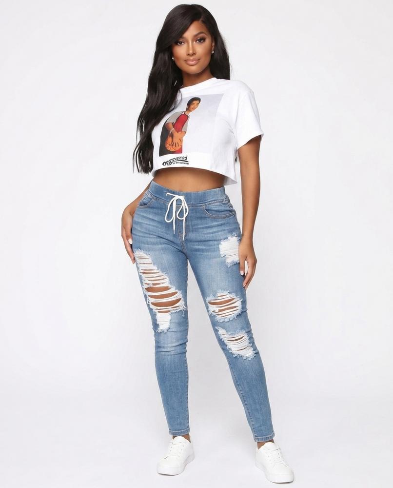 Nord Wear - Nesel | Distressed Skinny Fit Pants Women