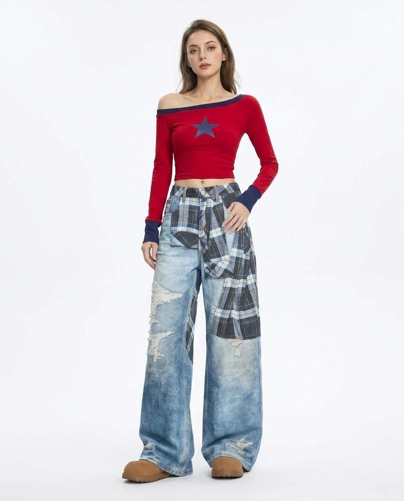 Nord Wear - Lyver | Wide-Leg Patched Pants Women