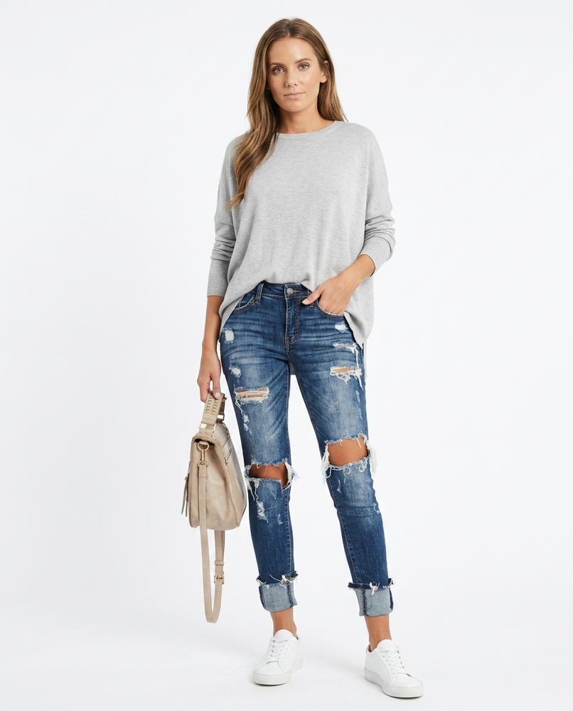 Nord Wear - Sasel | High-Waisted Distressed Pants Women