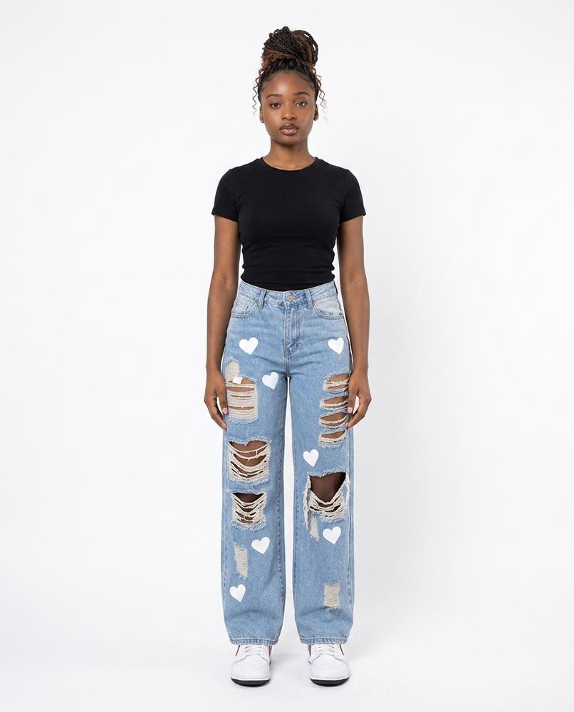 Nord Wear - Nerel | High-Waist Distressed Pants Women