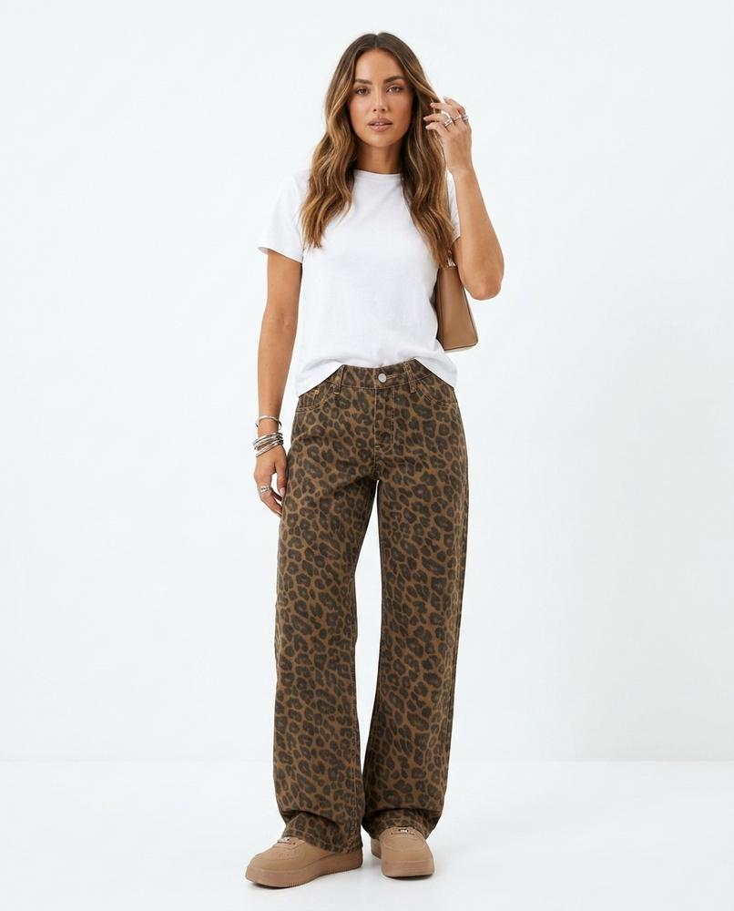 Nord Wear - Nomir | Leopard Print Straight-Leg Pants Women