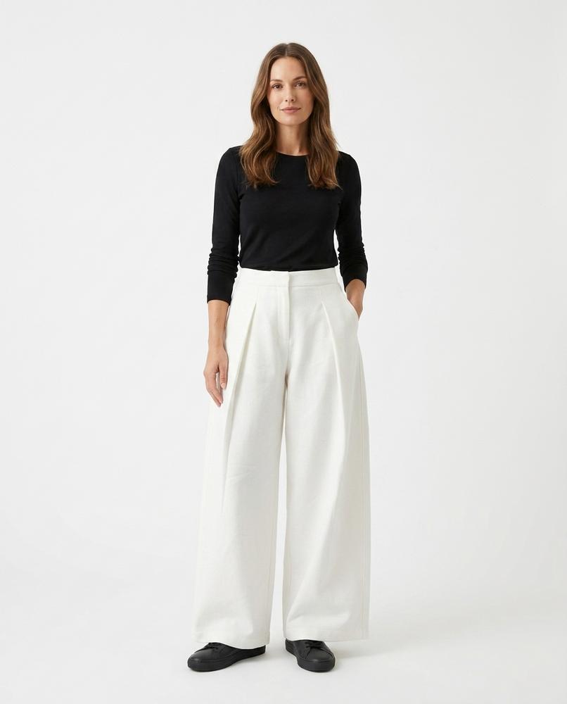 Nord Wear - Saral | Wide-Leg Pleated Pants Women