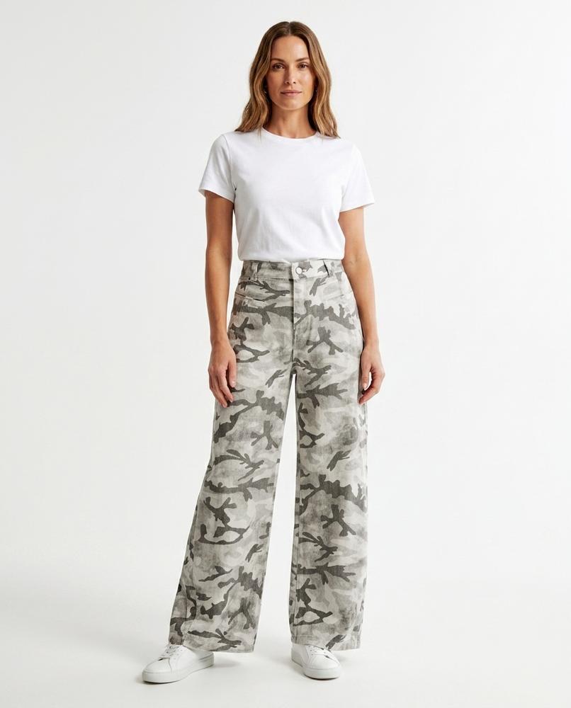 Nord Wear - Armer | Wide-Leg Camouflage-Print Pants Women