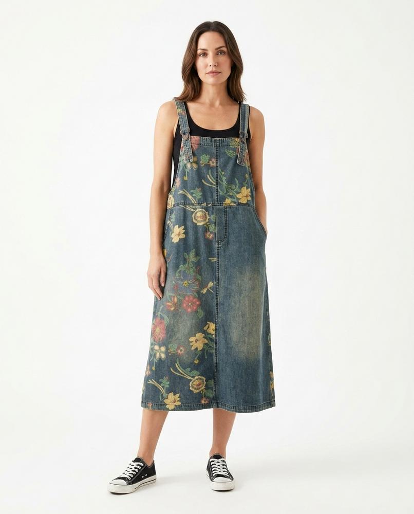 Nord Wear - Seser | Floral-Print Denim Dress Women