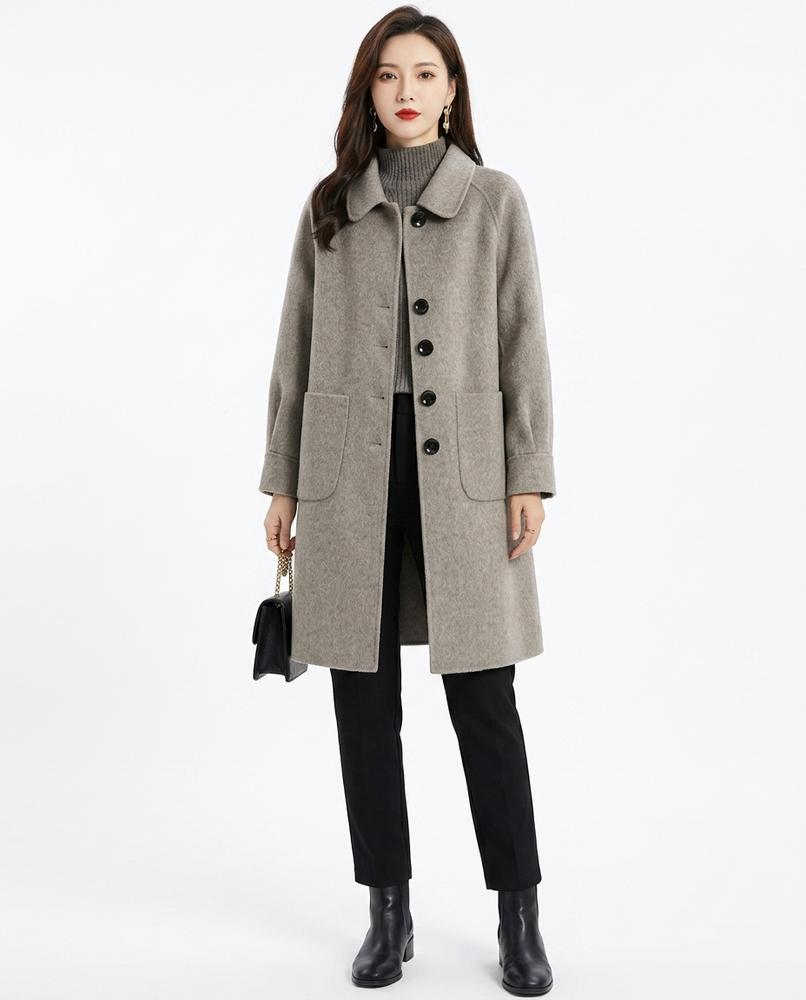 Nord Wear - Misin | Herringbone Button-Front Coat Women