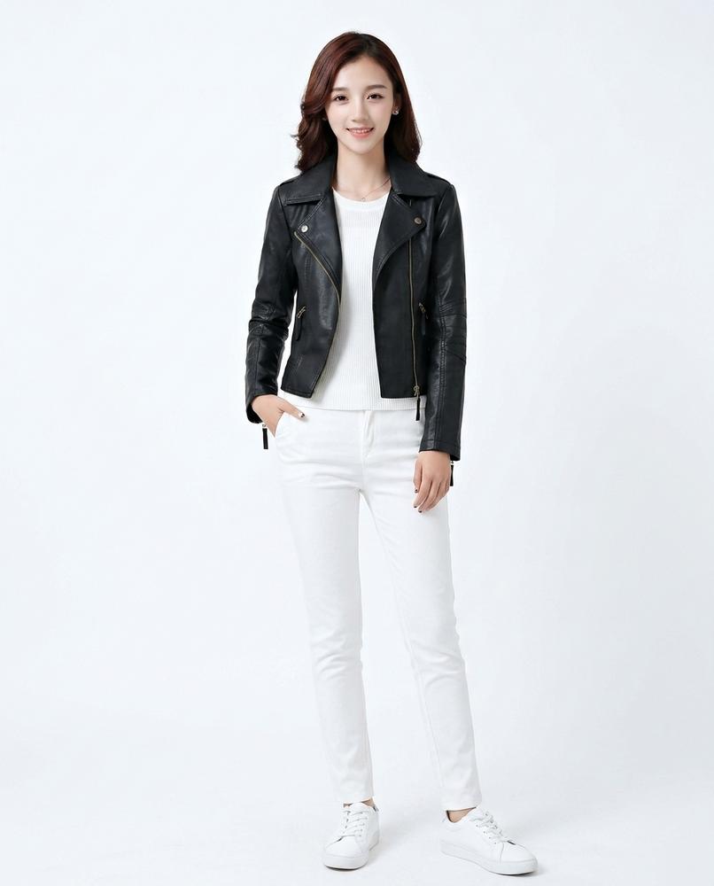 Nord Wear - Arvar | Asymmetrical Fitted Leather Jacket Women