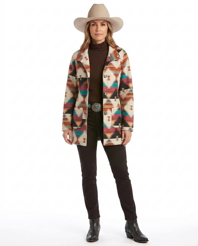 Nord Wear - Casol | Cow Print Button-Front Jacket Women