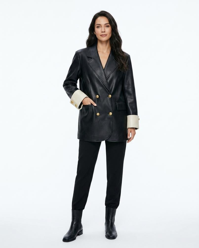 Nord Wear - Elren | Double-Breasted Two-Tone Coat Women