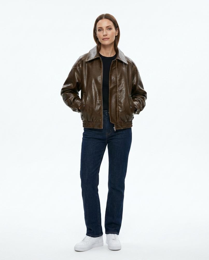 Nord Wear - Nohal | Washed-Look Zip-Up Leather Jacket Men
