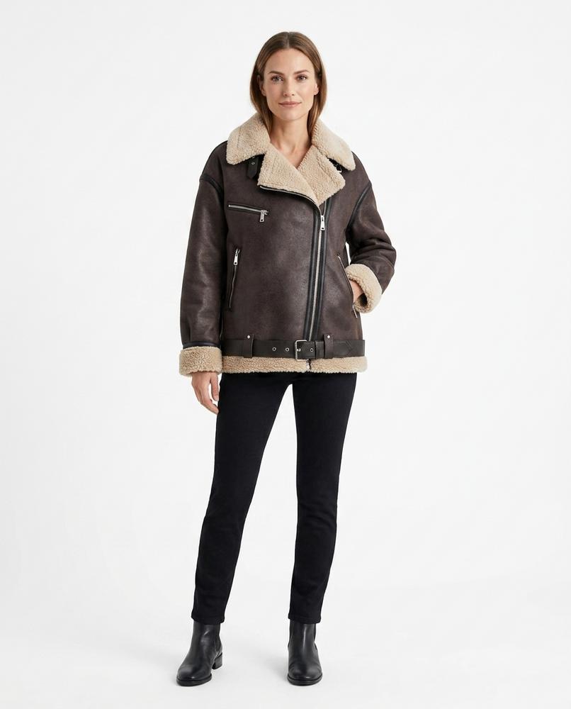 Nord Wear - Nelev | Shearling-Lined Belted Jacket Women