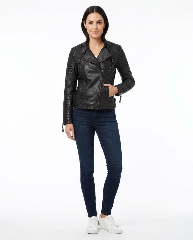 Nord Wear - Sezan | Asymmetrical Quilted Leather Jacket Women