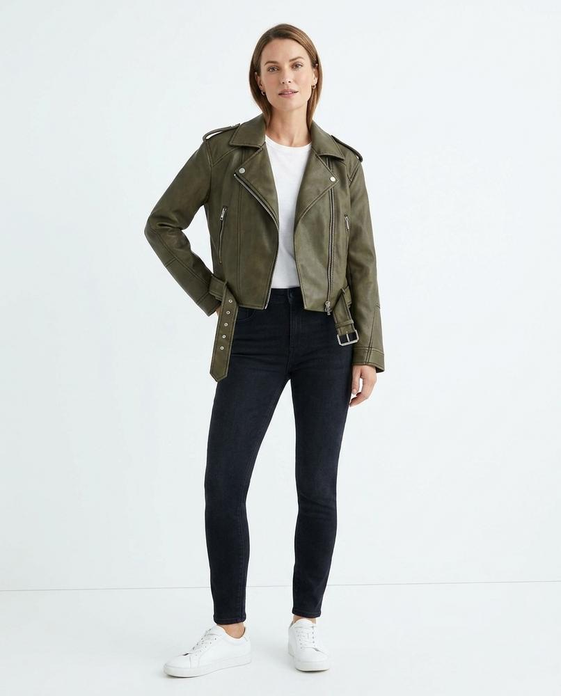 Nord Wear - Sasol | Asymmetrical Biker Leather Jacket Women
