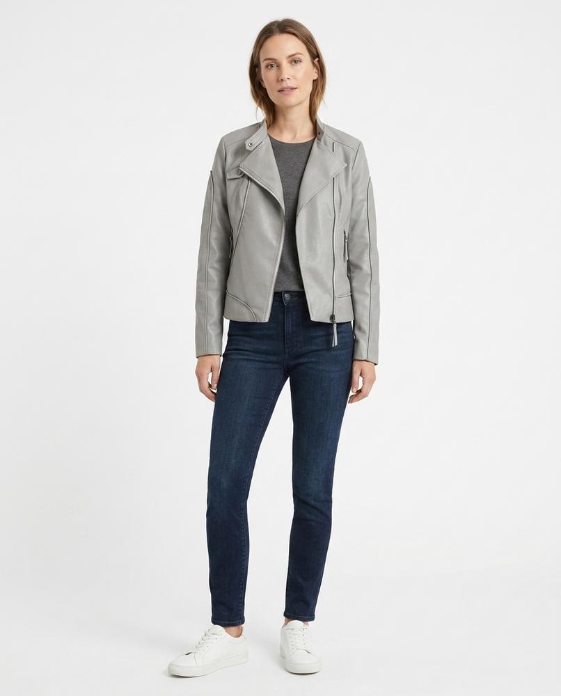 Nord Wear - Lylen | Asymmetrical Fitted Leather Jacket Women