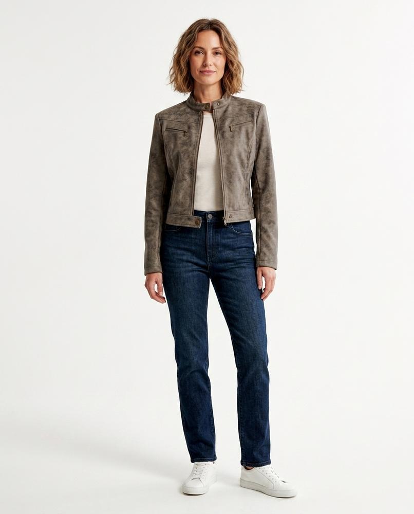 Nord Wear - Laran | Distressed-Finish Stand-Collar Jacket Women