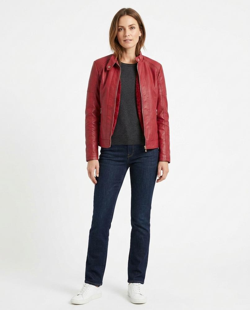Nord Wear - Novar | Faux Leather Zipped Jacket Women