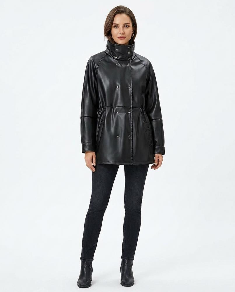 Nord Wear - Elser | Faux Leather Drawstring Jacket Women