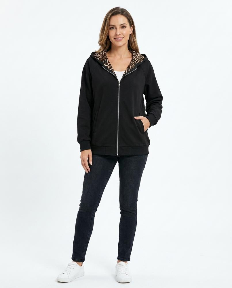 Nord Wear - Losol | Zip-Up Leopard-Lined Hoodie Women