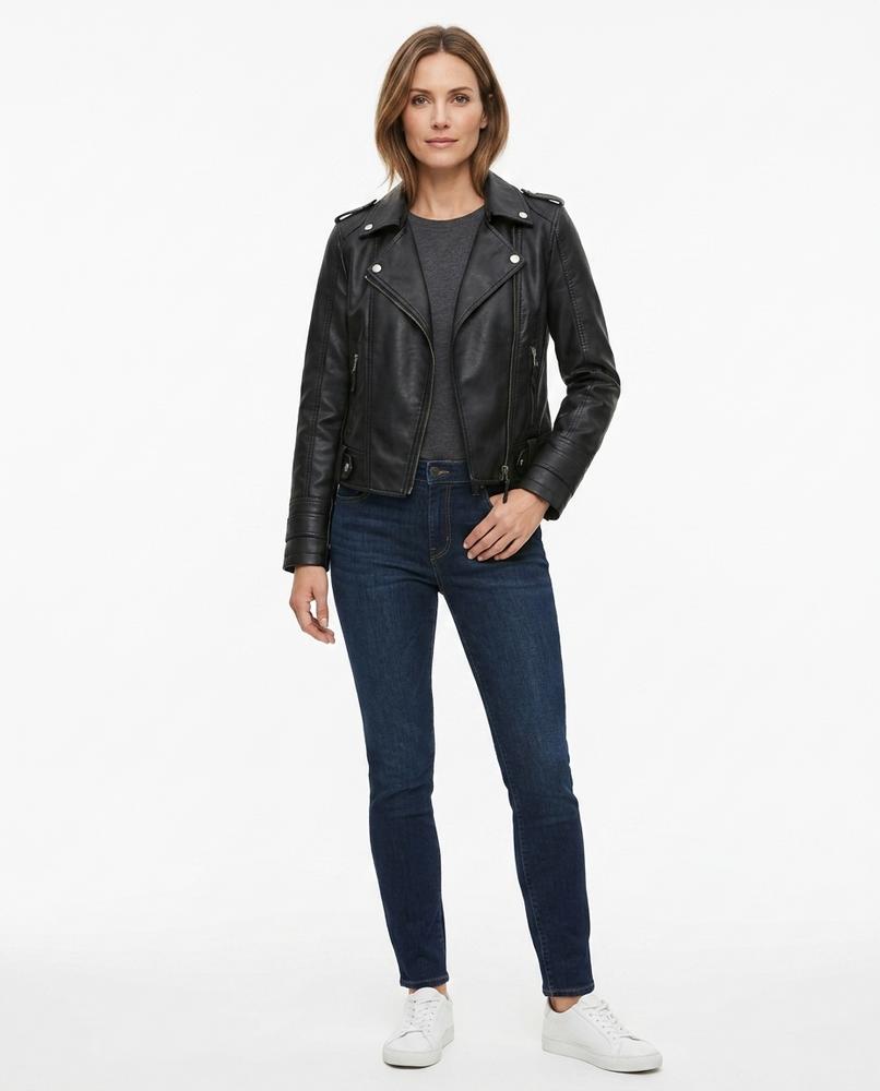 Nord Wear - Nonav | Asymmetrical Fitted Leather Jacket Women