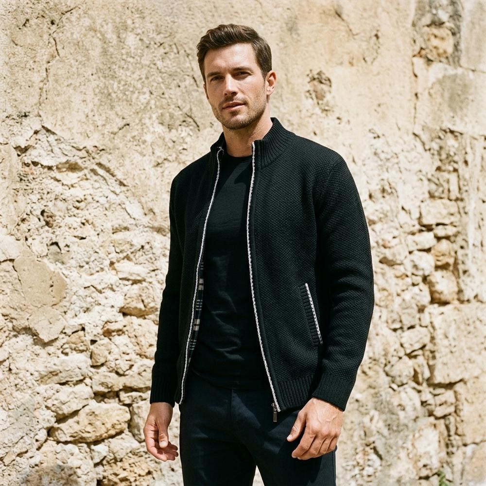 Nord Wear - Zetal | Zip-Up Lined Knit Cardigan Men
