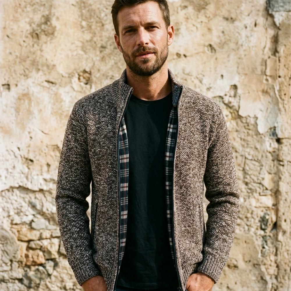 Nord Wear - Zetal | Zip-Up Lined Knit Cardigan Men