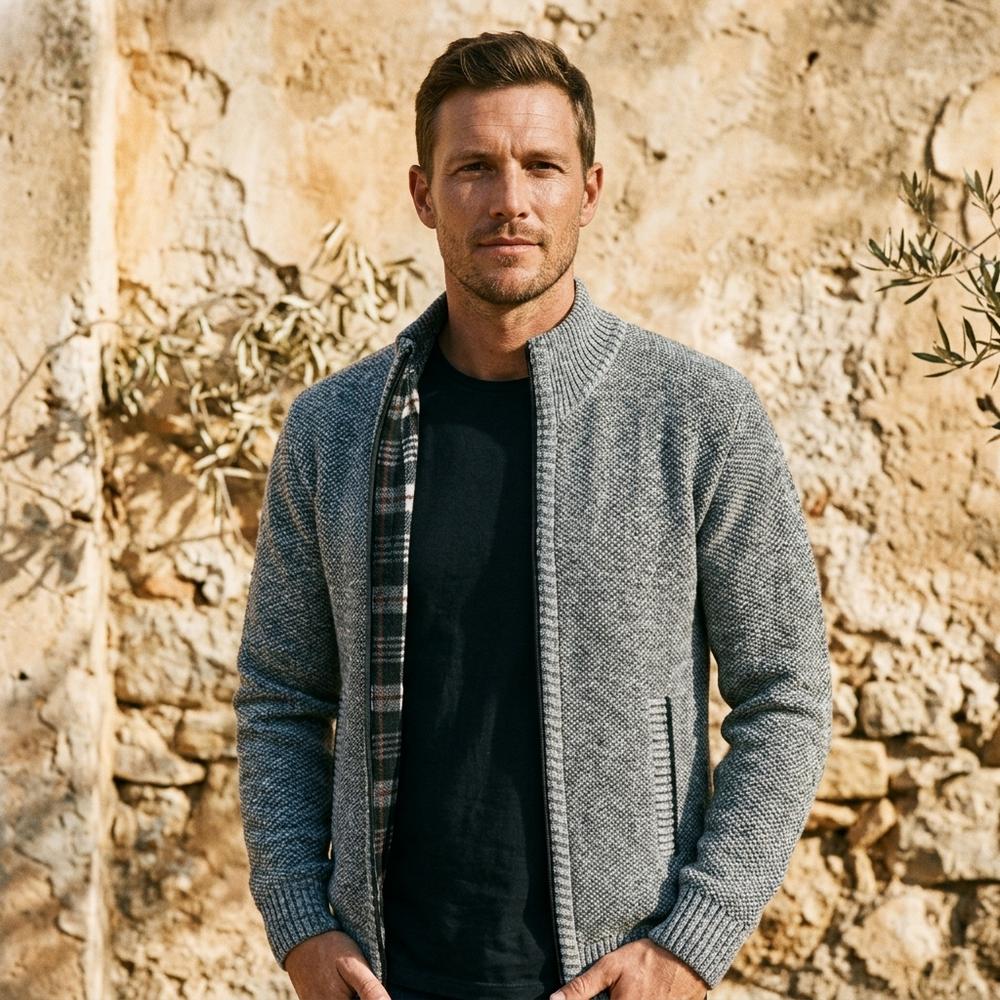 Nord Wear - Zetal | Zip-Up Lined Knit Cardigan Men