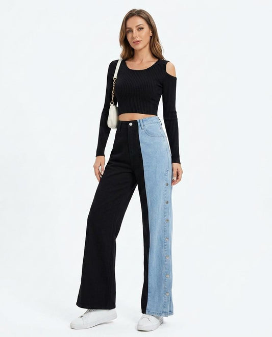 Nord Wear - Reten | Two-Tone Wide-Leg Pants Women