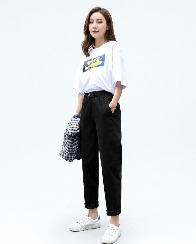 Nord Wear - Yuhun | Elastic-Waist Straight-Leg Pants Women