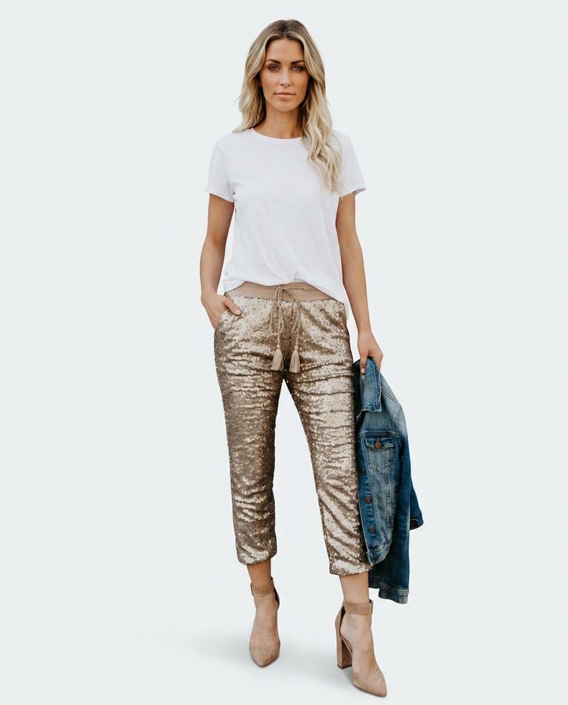 Nord Wear - Dubit | Sequined Cropped Pants Women
