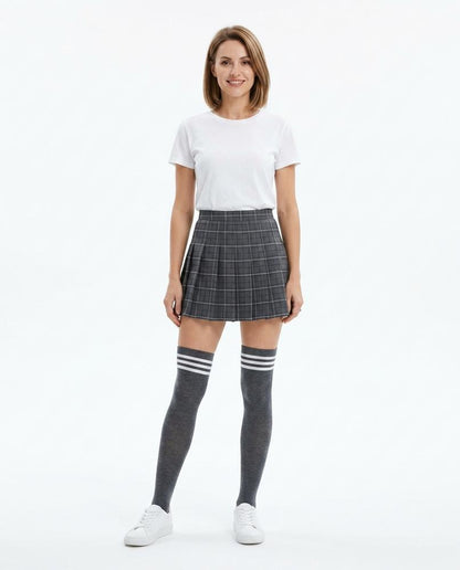 Nord Wear - Vobes | Thigh-High Color-Block Socks Women