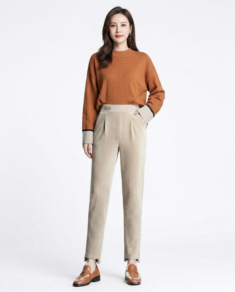 Nord Wear - Aefot | High-Waisted Corduroy Pants Women