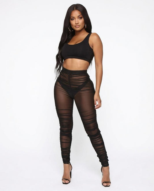 Nord Wear - Kikuk | Sheer Ruched Pants Women