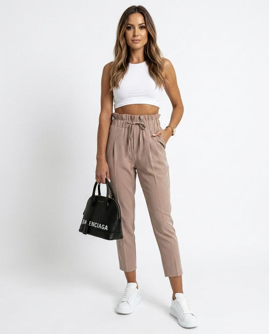 Nord Wear - Eunad | Paperbag-Waist Cropped Pants Women