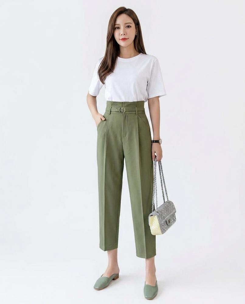 Nord Wear - Tekuk | High-Waisted Belted Pants Women